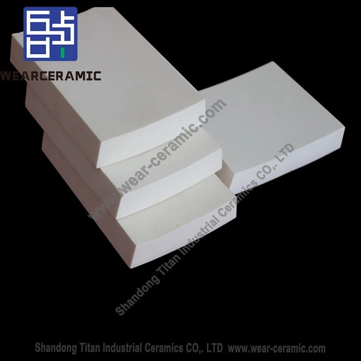 Zirconium Aluminum Ceramic Curved Arc Lining Tiles